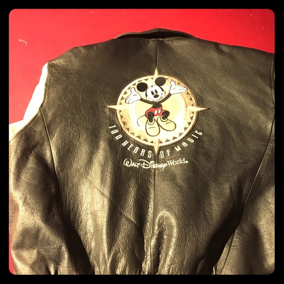 Disney land resort leather letterman jacket - Picture 2 of 5